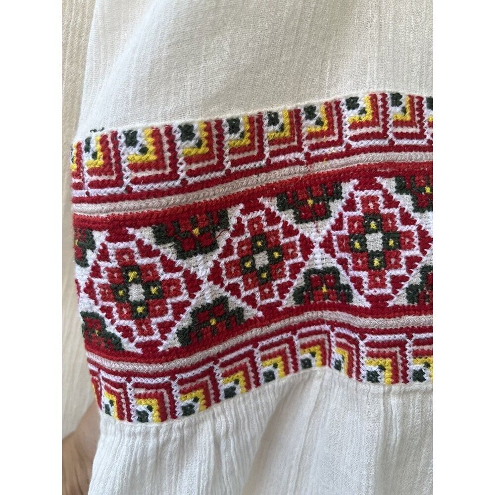 French Connection Women's White Adanna Embroidered Top Size M - Picture 4 of 15